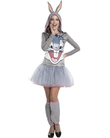 Looney Tunes Bugs Bunny Hooded Tutu Dress Womens Costume