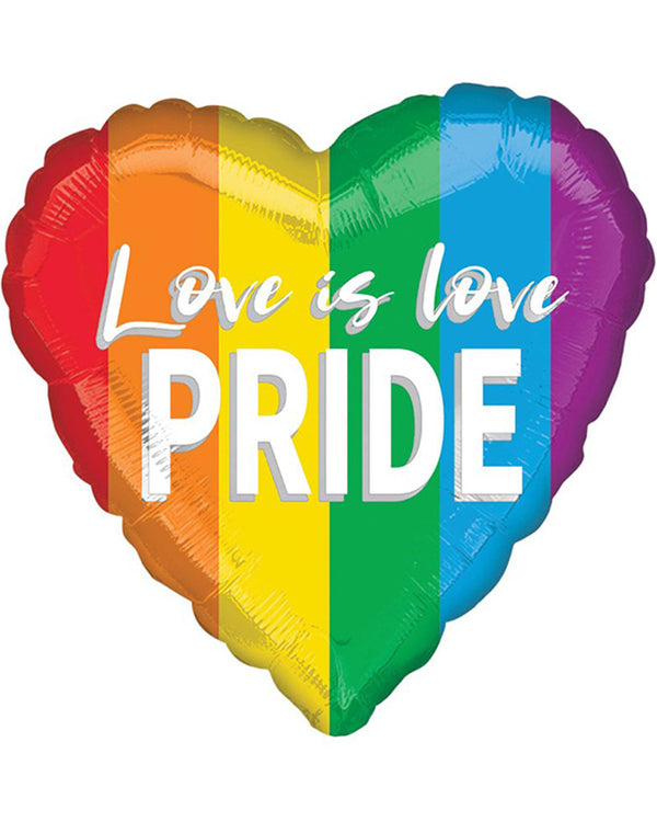 Love is Love Pride Heart Balloon 45cm