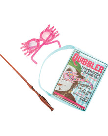 Harry Potter Luna Lovegood Quibbler Bag Glasses and Wand Set