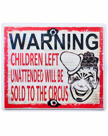 Sold to the Circus Sign 48cm For Halloween