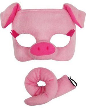 Pig Deluxe Mask and Tail Set