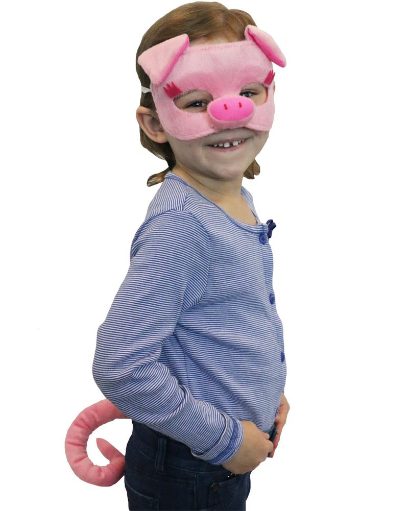 Pig Deluxe Mask and Tail Set
