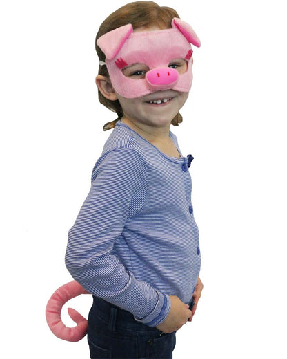 Pig Deluxe Mask and Tail Set