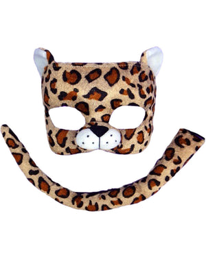 Leopard Deluxe Mask and Tail Set