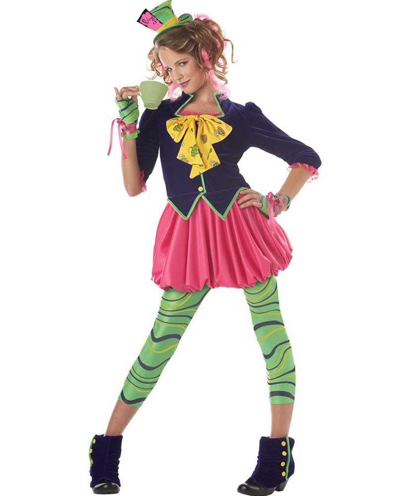 Mad Hatter Tween Girls Costume