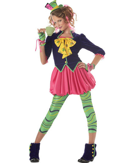 Mad Hatter Tween Girls Costume