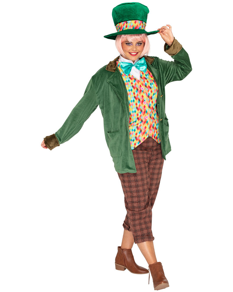 Maddest Hatter Deluxe Adult Plus Size Book Week Costume