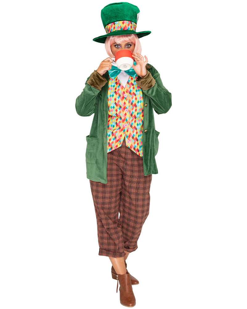 Maddest Hatter Deluxe Adult Plus Size Book Week Costume