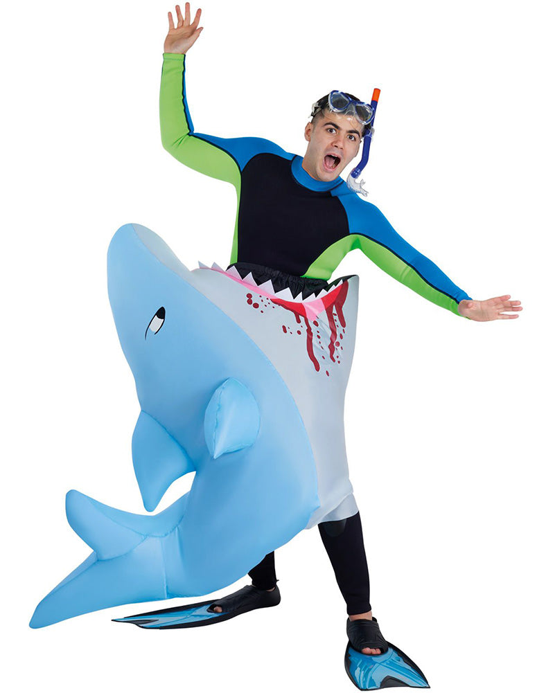 Man Eating Shark Inflatable Adult Costume