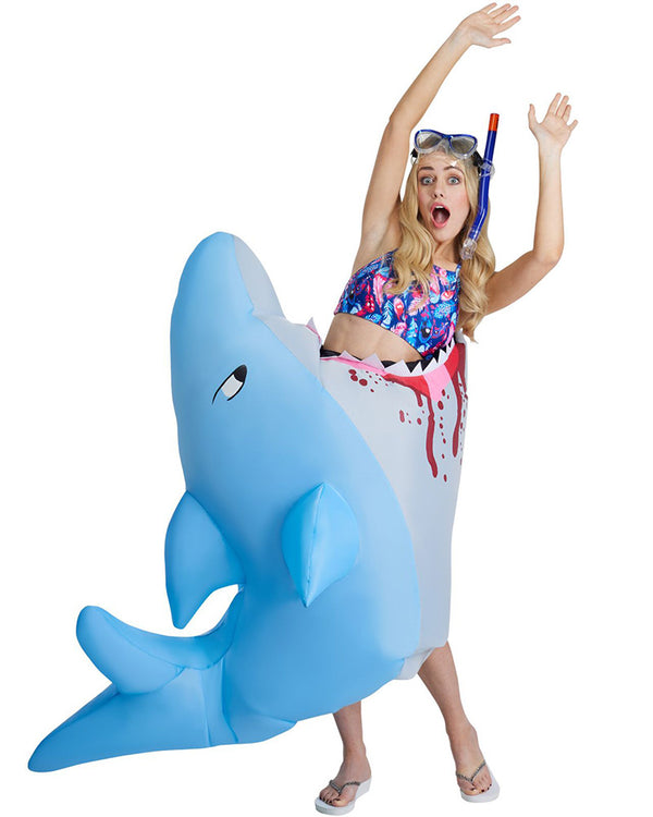 Man Eating Shark Inflatable Adult Costume