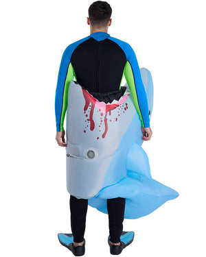 Man Eating Shark Inflatable Adult Costume