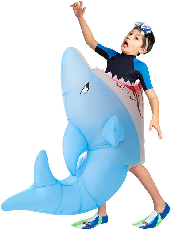 Man Eating Shark Inflatable Kids Costume