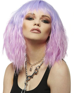 Trash Goddess Short Purple Wig