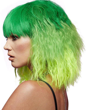 Trash Goddess Short Green Wig