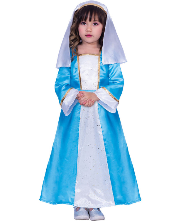 Blue Mary Girls Christmas Costume