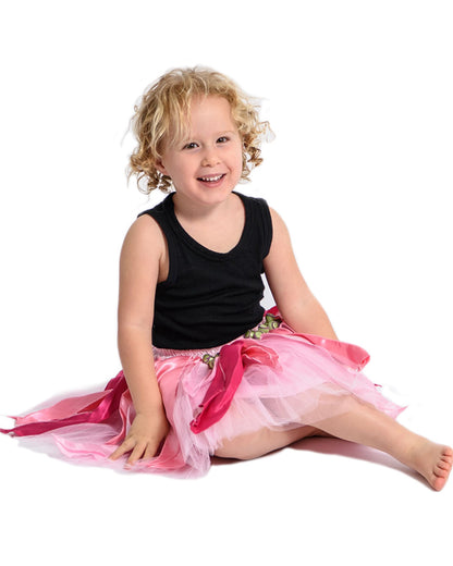 Pink Gum Blossom Deluxe Kids Skirt
