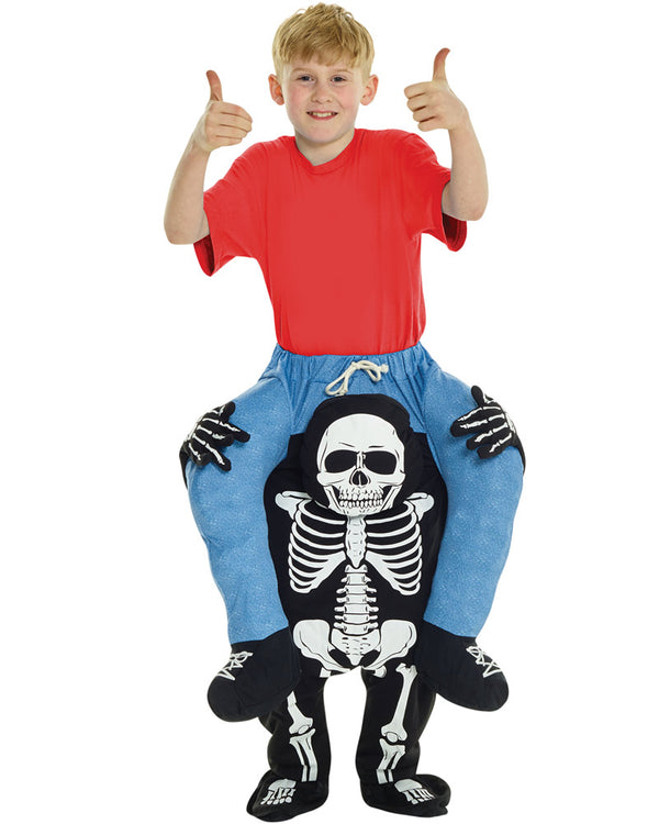 Skeleton Piggyback Boys Costume