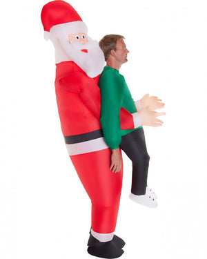 Santa Inflatable Pick Me Up Mens Christmas Costume
