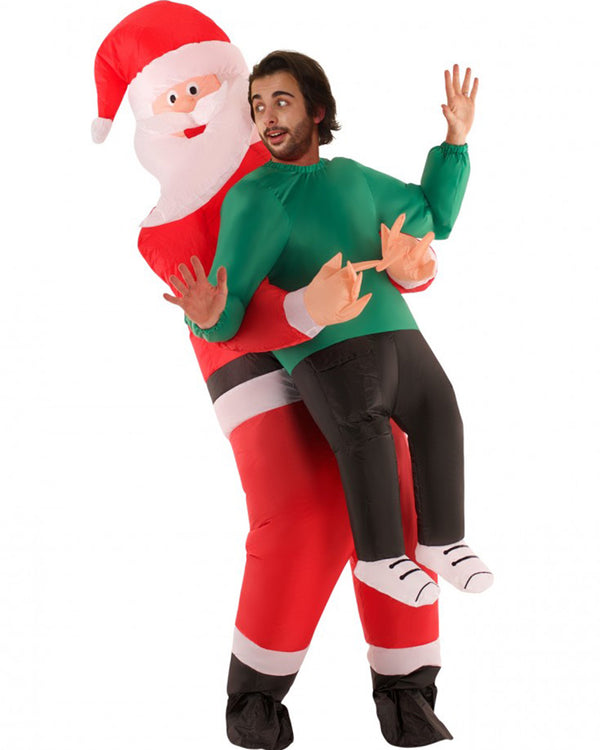 Santa Inflatable Pick Me Up Mens Christmas Costume