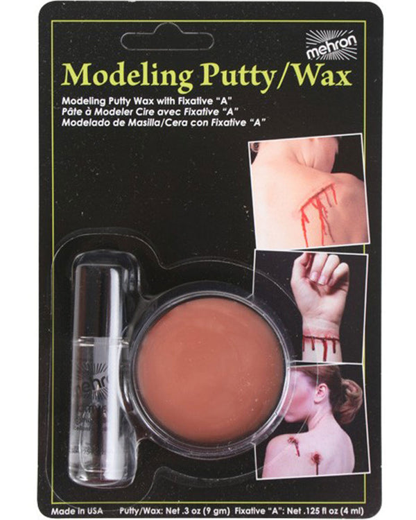 Mehron Modelling Putty with Wax Fixative A Carded