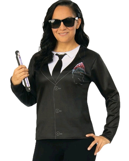 Men In Black Agent M Womens Shirt and Sunglasses Kit