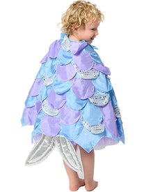 Mermaid Scales Kids Cape