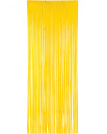 Yellow Metallic Foil Door Curtain