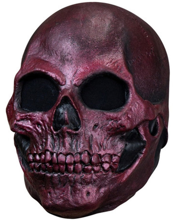 Metallic Red Skull Deluxe Mask