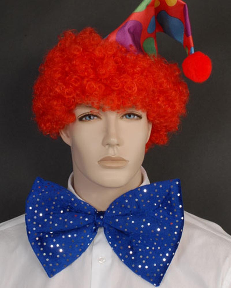 Large Clown Blue Bow Tie