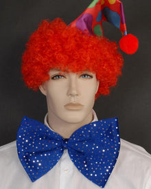 Large Clown Blue Bow Tie