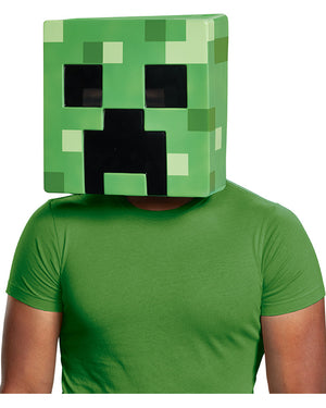Minecraft Creeper Adult Half Mask