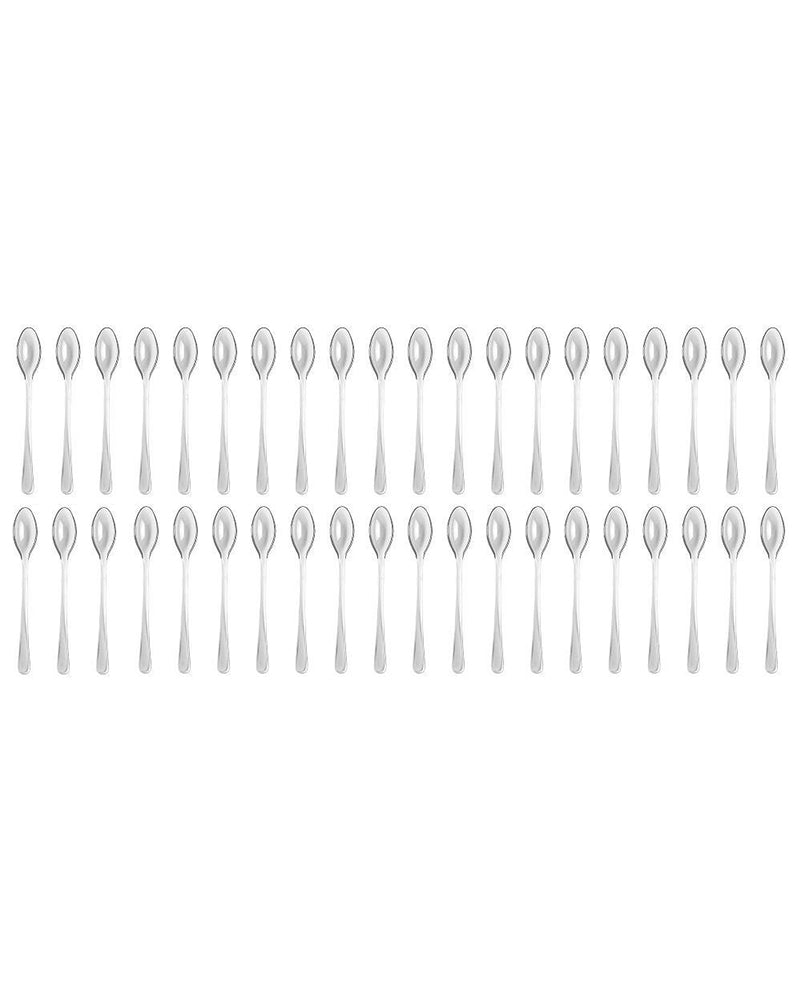 Clear 10cm Mini Plastic Spoons Pack of 40