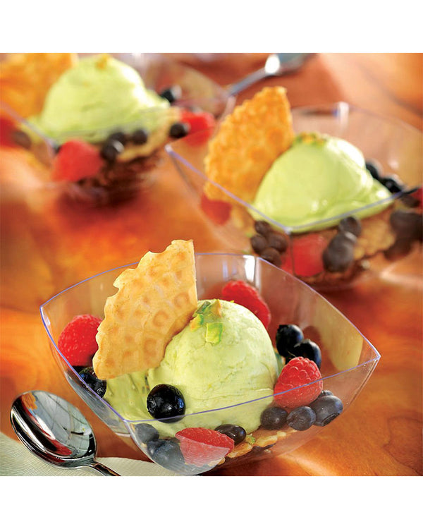 Christmas Clear 236ml Mini Plastic Bowls Pack of 10