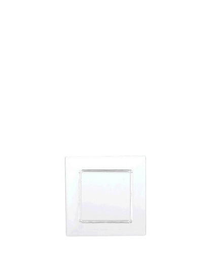 Mini 8cm Clear Plastic Square Plates Pack of 10
