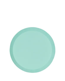 Mint Green 17cm Round Paper Dessert Plates Pack of 10