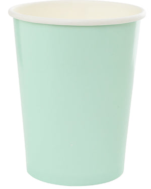 Mint Green 260ml Paper Cups Pack of 10