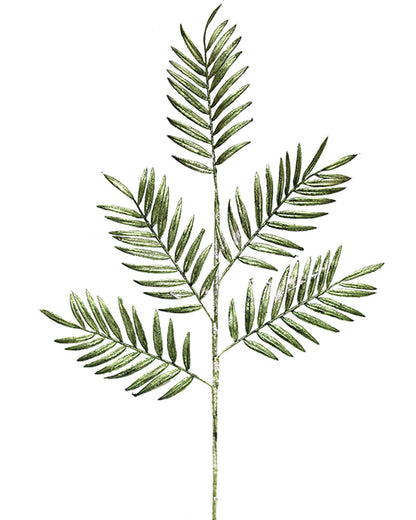 Christmas Mint Green Palm Leaf Stem 65cm