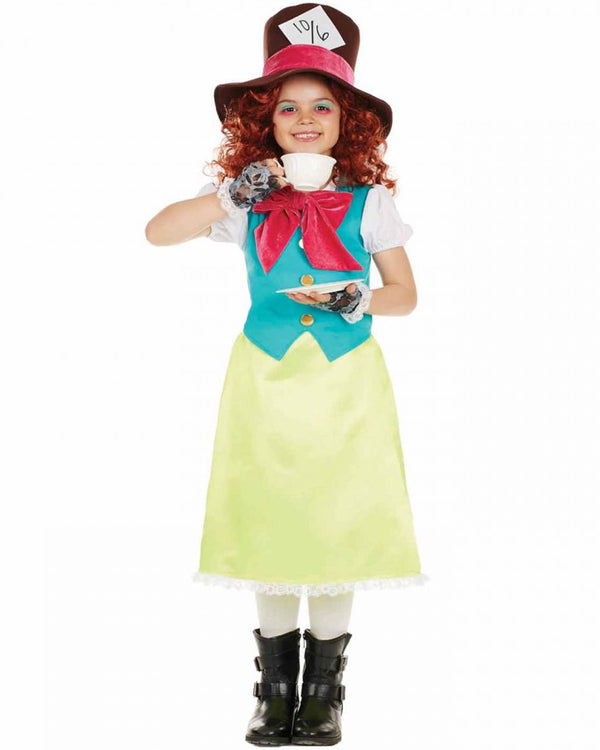 Miss Hatter Dress Girls Costume