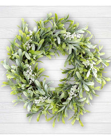 Mistletoe Glitter Berries Christmas Wreath 50cm