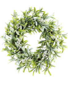 Mistletoe Glitter Berries Christmas Wreath 50cm