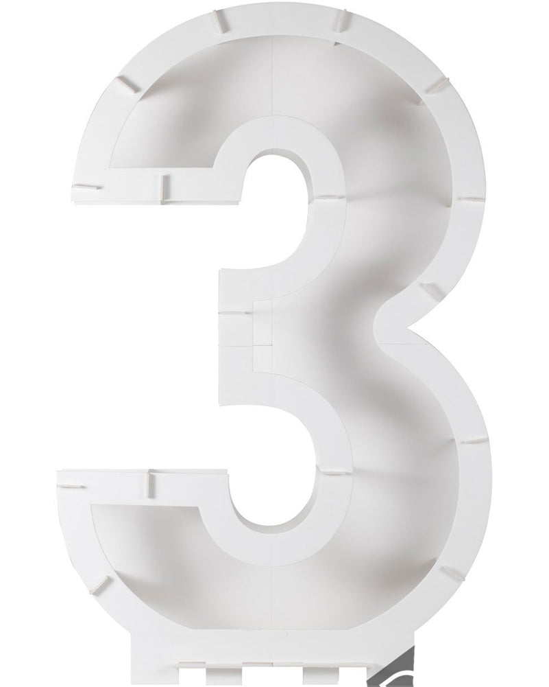 Mix It Up Number 3 Balloon Kit