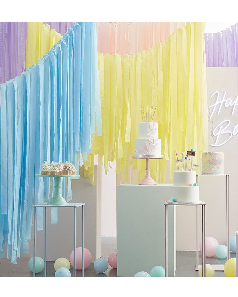 Mix It Up Pastel Streamer Ceiling Kit