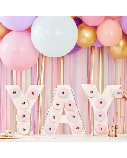 Mix It Up Pink Ombre Yay Donut Wall