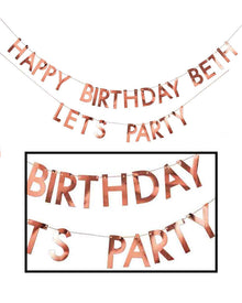 Mix It Up Rose Gold Customisable Happy Birthday Bunting