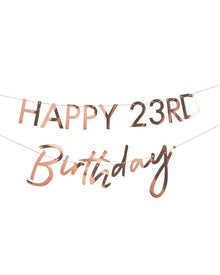 Mix It Up Rose Gold Customisable Milestone Bunting