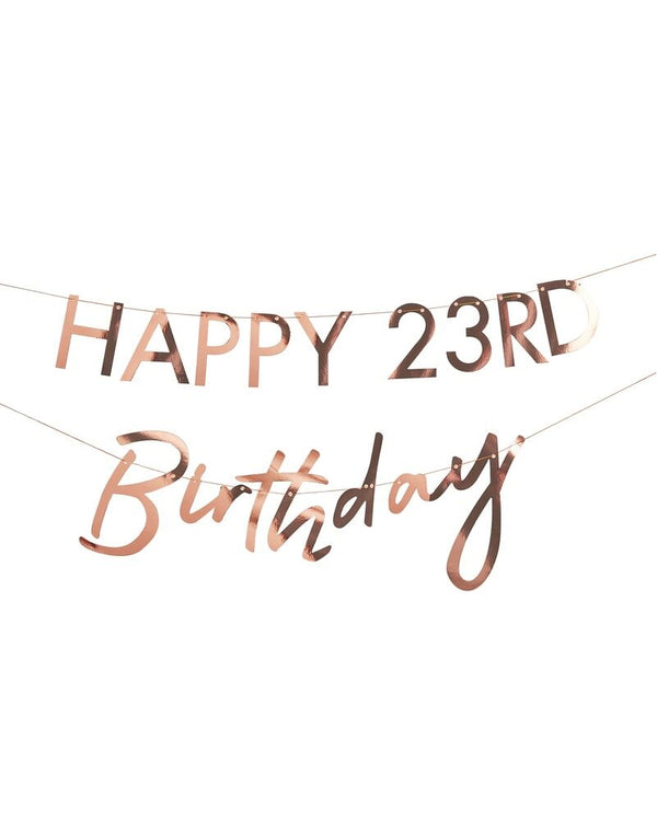 Mix It Up Rose Gold Customisable Milestone Bunting