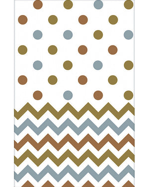Mixed Chevron Metallic Tablecover