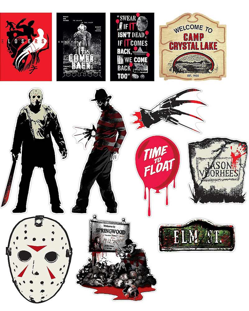 Mixed Warner Bros. Horror Cutouts Pack Of 12