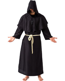 Monk Black Adult Halloween Costume