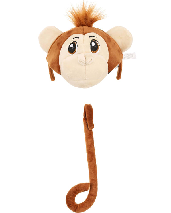 Monkey Plush Headband and Tail Set